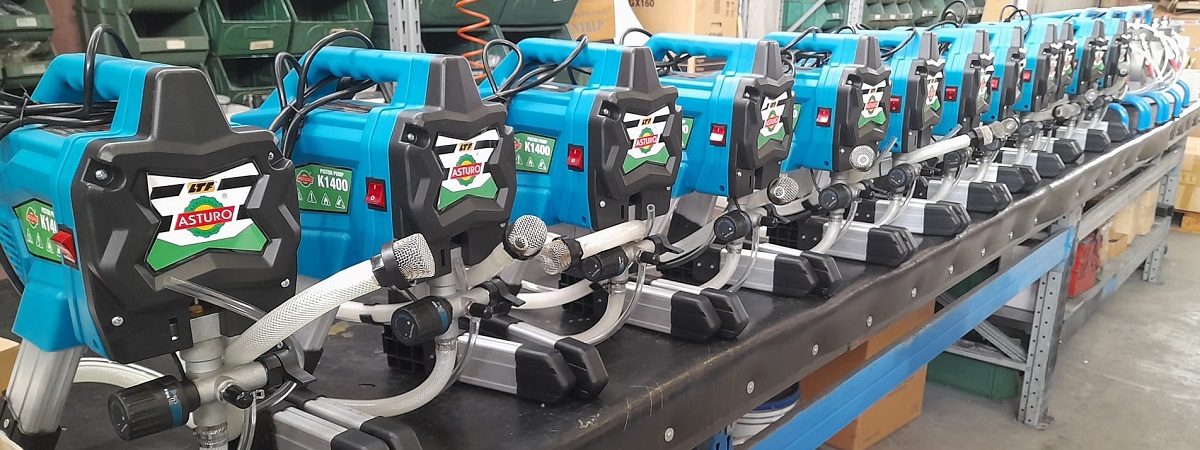 Pumpen lackieren