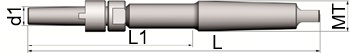 148 UTENSILERIA OSSOLANA Mandrini per alesatore a manicotto in HSS con diametro a scelta da Dia. 10mm a Dia. 40mm, gambo cono morse