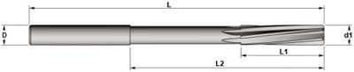 700 UTENSILERIA OSSOLANA Alesatori a macchina H7, con codolo cilindrico h8, micrograna K20, taglienti elica sinistra 6°, forma B