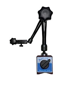 VOGEL 004.221 Portacomparatore - Tastatori snodato con asta in alluminio con base magnetica, altezza 145 mm e forza magnetica 30 kg