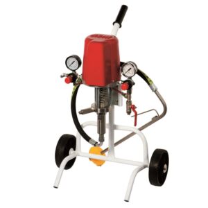 ASTURO 0142000ASP Luftunterstützte Mischkolbenpumpe K20 für den Bereich HOLZWERK - SCHREIBEREI, auf Rädern, komplett mit Saugschlauch