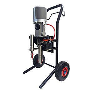 ASTURO 0143000IK Airless pneumatic piston pump Model K30 stainless steel with complete painting kit on cart