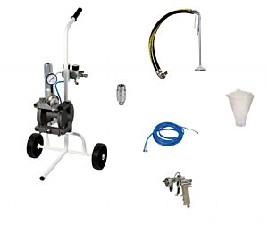 ASTURO 0212403NK Kit di verniciatura con pompa pneumatica K24 a doppia membrana in bassa pressione - Portata 24L/min - Ugello Ø0.5 ÷ 5mm