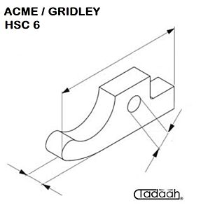 02977-1 Nasello per apertura e chiusura pinza Acme/Gridley HSC6