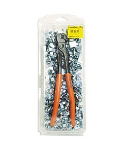 0435.015 PINZA CHIUSURA GANCI PER RETI Ø 6,3 TIPO PICCOLO + 1 KG. DI GANCI