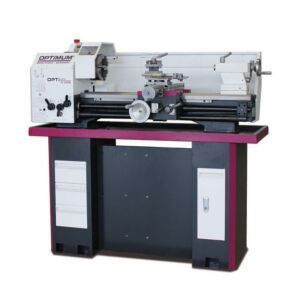 OPTIMUM 050OP7200 Tornio con avanzamento longitudinale e trasversale 400V, potenza motore 1,1 kW, altezza punte 158mm, distanza punte 800mm - Modello TU 3008