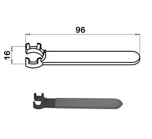 053.111 Chiave per ghiera MINI di serraggio ER11