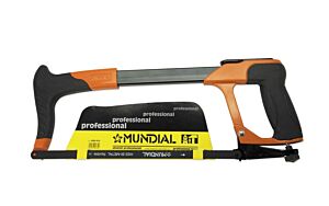 MUNDIAL 0593.910 Professionelle Stahl- und Aluminium-Bügelsäge mit ergonomischem Griff - HSS-Klinge 12"