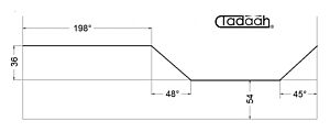 08.29.104 Camma Radiale Standard per Gildemeister DMG Mori posizione 2-3-4 -5 -6 h=0x198°