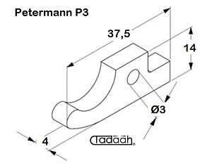 098104 Nasello per tornio PETERMANN - P 3