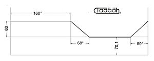 Camma standard radiale per Schütte SF67, SF81, SF100L, SFH200