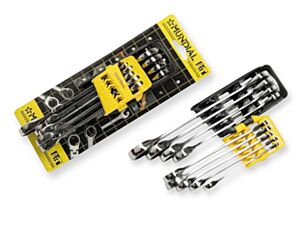 MUNDIAL 1068.909 Serie di 9 chiavi combinate professionali a cricchetto semplice