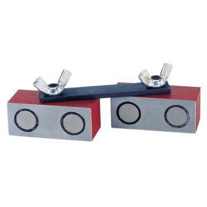 LTF 119.00 Posizionatore magnetico tipo doppio per saldatori, dimensioni singolo magnete 60x25x25 mm, forza magnetica 196N