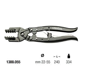 1388.055 KABELBINDERZANGE - MIT ANSCHLAG IN VERSCHIEDENEN POSITIONEN - Ø22-55 mm - L=240