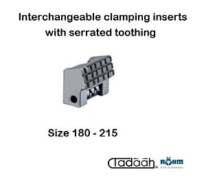 141050 Inserti di serraggio intercambiabili, dentellato per autocentrante Röhm DURO-A RC-180/215