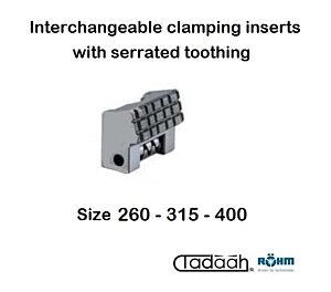 141053 Inserti di serraggio intercambiabili, dentellato per autocentrante Röhm DURO-A RC-260/315/400