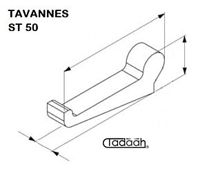 Chuck lever suitable for TAVANNES-147 597