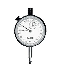 RUPAC 1502254S Comparatore di alta qualità Baker K12S Serie MicroMet PLUS, campo di misura 5mm, dimensione ghiera Ø58mm, scala 0-200 mm