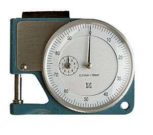 1553010 Analoges Dickenmessgerät für die Tasche MicroMet-Serie, Messbereich 0-10mm, Einstechtiefe 9mm, Flachkontakte Ø 6mm