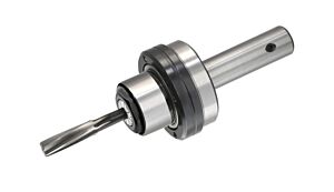 157.714 Porta alesatori flottanti con pinza ER11, ghiera esagonale filetto esterno, gambo cilindrico diametro 14mm