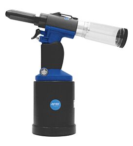 AIRTEC 16046000 Rivettatrice idropneumatica modello 414 in composito, con interruttore di comando di aspirazione e contenitore di raccolta