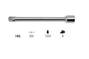 1647.200 PROLUNGA 1” - Lunghezza 200mm