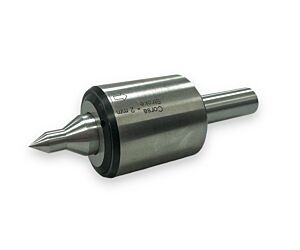 172.212F2 Contropunta rotante con gambo cilindrico Ø12, corsa di compressione 2mm per torni mono e plurimandrino - Fornita con cuspide