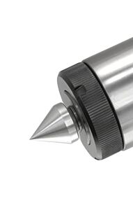 172.426 Contropunta rotante con gambo cilindrico Ø25.40 e corsa di compressione 3mm per torni mono e plurimandrino - Fornita con cuspide Standard 60°