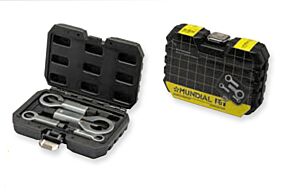 MUNDIAL 1746.010 Set 4 spaccadadi per bulloni 9÷12, 12÷16, 16÷22, 22÷27mm, dimensioni 210x140x55