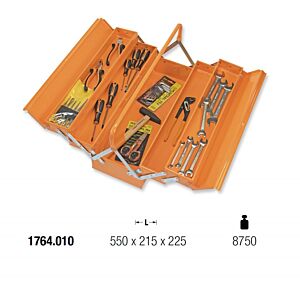 1764.010 Metal tool box - 33 TOOLS 5 TRAY