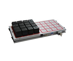 LTF 188H Piani magnetici Elettropermanenti per fresatura ULTRA QUAD con poli quadri 75x75mm, passo polare 80mm