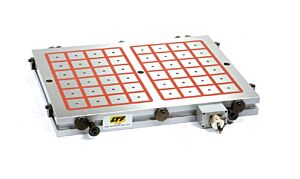 LTF 189.07H Piano elettropermanente con 84 poli quadri 50x50mm per fresatura ULTRA QUAD - 990x420x60 mm - Forza magnetica 31920 daN