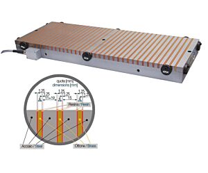 LTF 192EOF Piani magnetici elettropermanenti per rettifica polarità Ferro-Ottone
