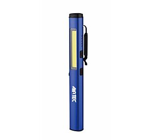 19405500 AIRTEC Wiederaufladbare Laser- und UV-Stiftlampe mit Magnet und um 120° drehbarem Karabinerhaken