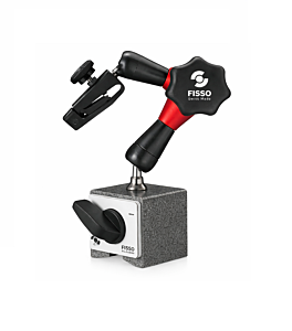 RUPAC 2005013 Supporto magnetico FISSO Swiss Made "Strato μ-Line" Serie MicroMet PLUS, Portata massima 30N, Raggio d’azione 130mm