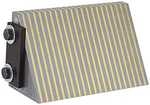LTF 218.02 Blocco lamellare a squadra 1 con un angolo a 45°, un angolo a 60° - 70x70x118 mm, NO magnetico