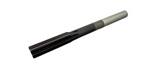 223-15.00-R Alesatore a macchina H7 Ø15, con codolo cilindrico Ø12.5 h8, denti dritti, Z=8, rivestito Futura Nano