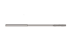 230-02.00 Alesatore a macchina Ø2 con codolo cilindrico Ø2h8, taglienti elica sinistra 6° EXTRA LUNGO