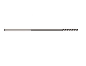 235-06.00 UTENSILERIA OSSOLANA Alesatore a macchina finitori Dia. 6mm H7 extra lungo, codolo cilindrico h8, taglienti elica sinistra 42 gradi
