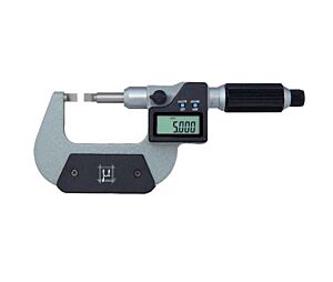 RUPAC 2398526 Micrometro digitale per gole Serie Digitronic, con avanzamento rapido e stelo non rotante - Campo di misura 0-25mm