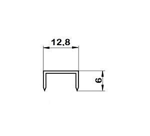 2405406 Punti metallici/graffette metalliche per graffatrice 5.000 pezzi, punti tipo 80 - Lunghezza 6mm