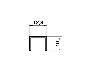 2405410 Punti metallici/graffette metalliche per graffatrice 5.000 pezzi, punti tipo 80 - Lunghezza 10mm
