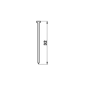 2405532 Groppini tipo F per chiodatrici-graffatrici 5.000 pezzi L=32mm
