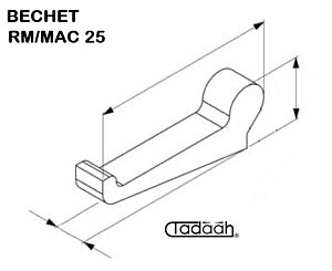 2564 G 21 b Nasello per tornio monomandrino BECHET RM/MAC 25