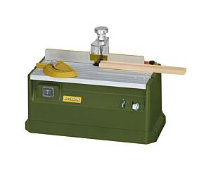 PROXXON 27050 Micro-profilatrice da banco modello MP 400 per bordi e tagli longitudinali su legno, cartone in fibra e materie plastiche, 230 V, dimensioni tavolo di fresatura 300x150mm