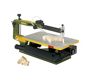 PROXXON 27094 Sega da traforo a 2 velocità modello DS 460 per legno, metalli non ferrosi, 230 V, sbraccio 460mm, piano inclinabile da -5 a 50°