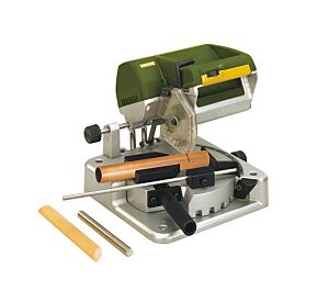 PROXXON 27160 Troncatrice da banco modello KGS 80 per metalli non ferrosi, plastica e legno, 230 V, base tonda girevole fino a 45° su ambo i lati