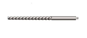 275-02.00 UTENSILERIA OSSOLANA Alesatore a macchina per fori di spine coniche Dia.2mm, codolo cilindrico, Z=3
