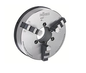 148757 RÖHM Autocentrante a corona 3 griffe con perno di bloccaggio, corpo in ghisa, Modello KRF, serie di griffe per interni ed esterni - Diametro esterno 110mm