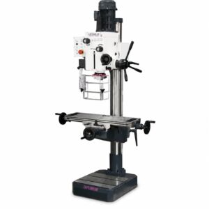 OPTIMUM 3034349 Trapano a colonna a ingranaggi con tavola a croce, modello DH 40CT, 1.5 kW, trifase 400V, attacco CM4